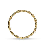 TWISTED WIRE BAND IN 14K YELLOW GOLD - ALL RINGS