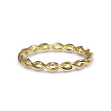 TWISTED WIRE BAND IN 14K YELLOW GOLD - ALL RINGS