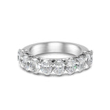 OVAL DIAMOND SHARED CLAW RING IN 14K WHITE GOLD - ALL RINGS