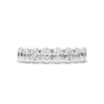 OVAL DIAMOND SHARED CLAW RING IN 14K WHITE GOLD - ALL RINGS