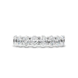 OVAL DIAMOND SHARED CLAW RING IN 14K WHITE GOLD - ALL RINGS