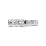 OVAL DIAMOND SHARED CLAW RING IN 14K WHITE GOLD - ALL RINGS