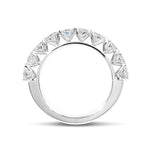 OVAL DIAMOND SHARED CLAW RING IN 14K WHITE GOLD - ALL RINGS