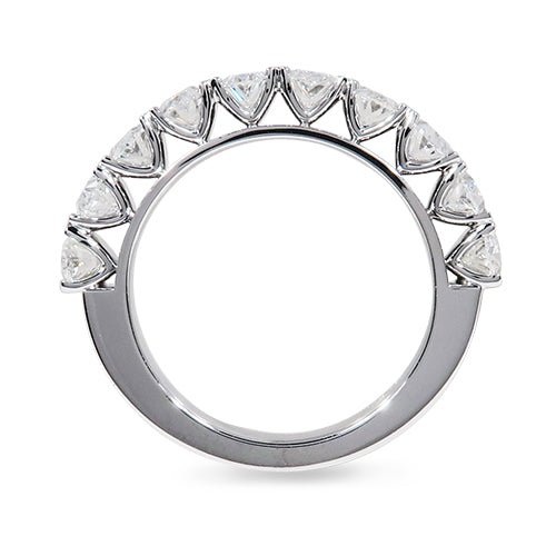 OVAL DIAMOND SHARED CLAW RING IN 14K WHITE GOLD - ALL RINGS