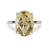 BLOSSOM RING WITH OVAL CITRINE IN STERLING SILVER - ALL RINGS