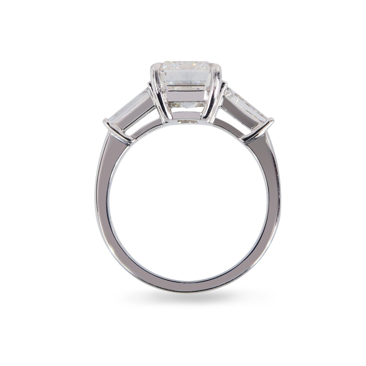 EMERALD CUT LAB GROWN DIAMOND RING IN 14 WHITE GOLD - ALL ENGAGEMENT RINGS