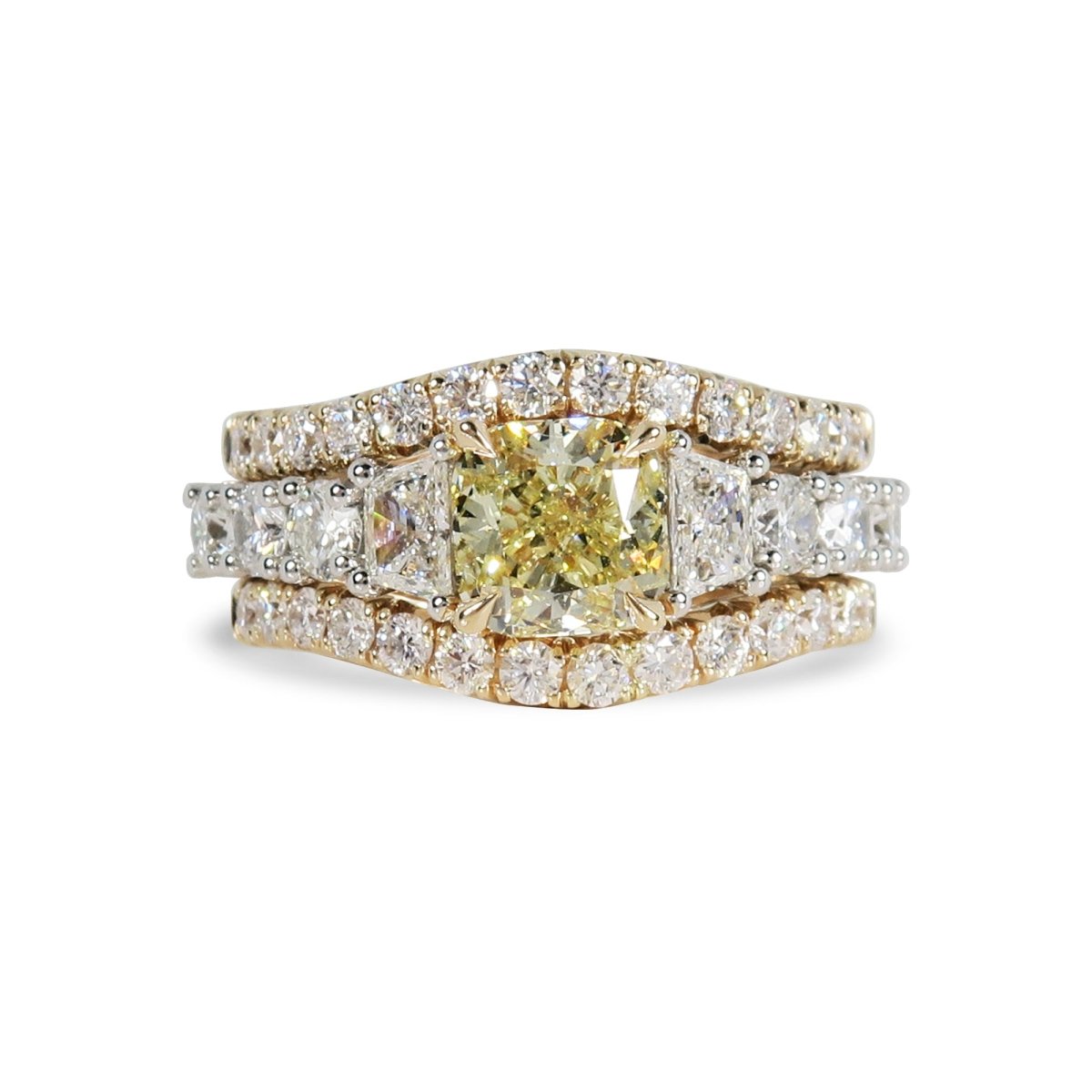 THE MARGOT RING IN PLATINUM AND 18K YELLOW GOLD - ANNIVERSARY & CELEBRATION RINGS
