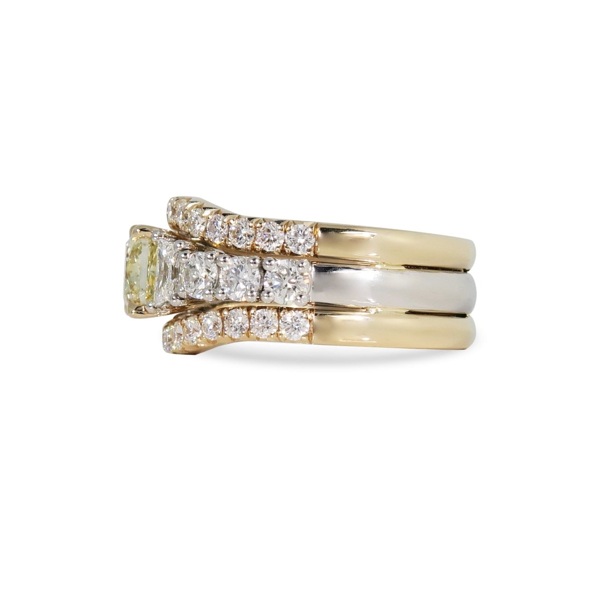 THE MARGOT RING IN PLATINUM AND 18K YELLOW GOLD - ANNIVERSARY & CELEBRATION RINGS