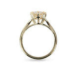 OVAL CUT LAB GROWN DIAMOND ABIGAIL RING IN 14K YELLOW GOLD - ALL RINGS