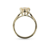 OVAL CUT LAB GROWN DIAMOND ABIGAIL RING IN 14K YELLOW GOLD - ALL RINGS