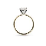 LAB GROWN CUSHION TWO TONED ENGAGEMENT RING - ALL ENGAGEMENT RINGS