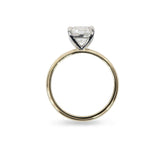 LAB GROWN CUSHION TWO TONED ENGAGEMENT RING - ALL ENGAGEMENT RINGS