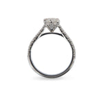 MARQUISE CUT LAB GROWN DIAMOND PAVÉ ENGAGEMENT RING - ALL ENGAGEMENT RINGS