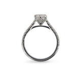 MARQUISE CUT LAB GROWN DIAMOND PAVÉ ENGAGEMENT RING - ALL ENGAGEMENT RINGS