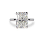 CUSHION BLOSSOM RING WITH LAB GROWN DIAMOND IN PLATINUM - ALL ENGAGEMENT RINGS