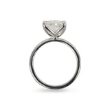 CUSHION BLOSSOM RING WITH LAB GROWN DIAMOND IN PLATINUM - ALL ENGAGEMENT RINGS