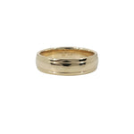 ROUNDED DOUBLE GROOVE BAND IN 14K YELLOW GOLD - ALL WEDDING BANDS
