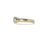 DEMI BEZEL LAB GROWN ROUND DIAMOND RING IN 14K YELLOW GOLD