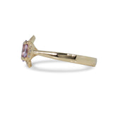 DAHLIA RING IN YELLOW GOLD WITH OVAL PURPLE SAPPHIRE - ALL RINGS