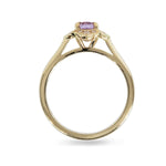 DAHLIA RING IN YELLOW GOLD WITH OVAL PURPLE SAPPHIRE - ALL RINGS