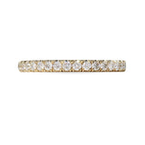 ÉTOILE WEDDING BAND WITH HALF ETERNITY DIAMONDS IN YELLOW GOLD - ALL WEDDING BANDS