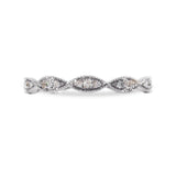 NAVETTE DIAMOND RING IN WHITE GOLD - ALL RINGS
