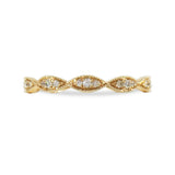 NAVETTE DIAMOND RING IN YELLOW GOLD - ALL RINGS