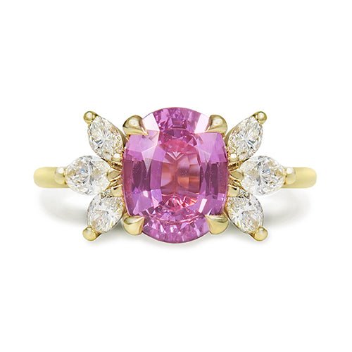 OLIVIA PINK SAPPHIRE & DIAMOND RING - ALL RINGS