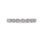 NAVETTE MARQUISE DIAMOND HALF ETERNITYRING IN WHITE GOLD - ALL RINGS