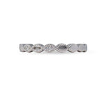 NAVETTE MARQUISE DIAMOND HALF ETERNITYRING IN WHITE GOLD - ALL RINGS