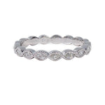 NAVETTE MARQUISE DIAMOND HALF ETERNITYRING IN WHITE GOLD - ALL RINGS
