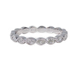NAVETTE MARQUISE DIAMOND HALF ETERNITYRING IN WHITE GOLD - ALL RINGS