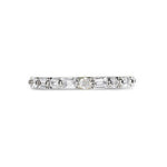 BAGUETTE & BRILLIANT CUT DIAMOND HALF ETERNITY RING - ALL RINGS