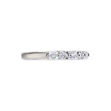 BAGUETTE & BRILLIANT CUT DIAMOND HALF ETERNITY RING - ALL RINGS