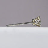 OLD EUROPEAN CUT DIAMOND SOLITAIRE RING - 