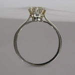 OLD EUROPEAN CUT DIAMOND SOLITAIRE RING - 