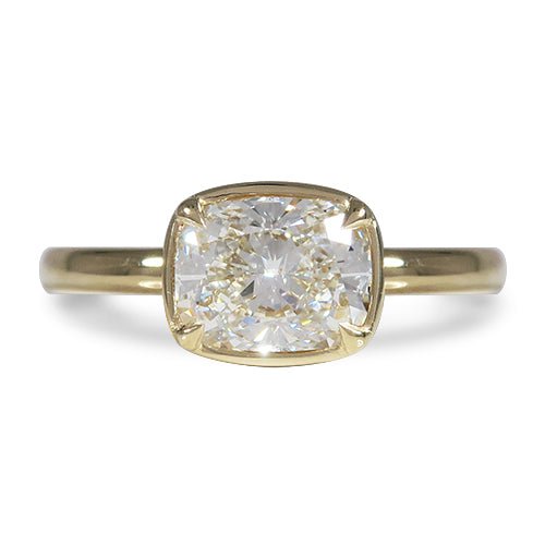 CUSHION CUT DIAMOND ENGAGEMENT RING - ALL RINGS