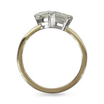 MOI ET TOI ENGAGEMENT RING IN PLATNIUM AND YELLOW GOLE - ALL RINGS