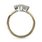 MOI ET TOI ENGAGEMENT RING IN PLATNIUM AND YELLOW GOLE - ALL RINGS