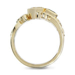 DIAMOND AND EMERALD GARDENIA RING - ALL RINGS