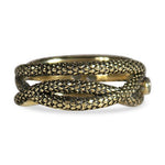 18K YELLOW GOLD DRAGON SCALE RING WITH MOON STONE AND DIAMOND - ALL RINGS