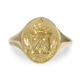 SIGNET RING IN YELLOW GOLD - ALL RINGS