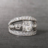 CUSHION AND PRINCESS CUT RING - ANNIVERSARY & CELEBRATION RINGS