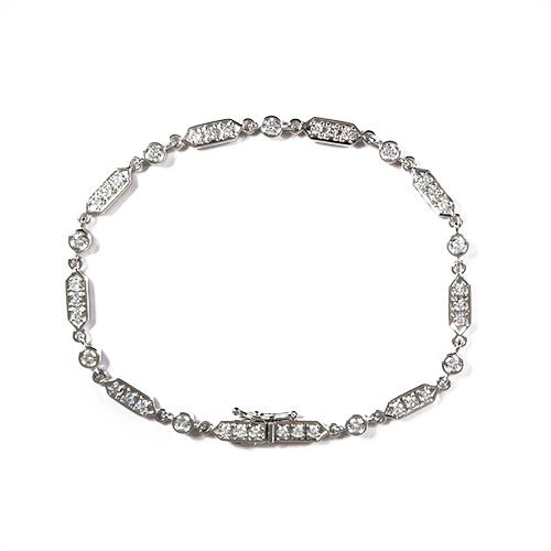 GRAPHITE DIAMOND OPERA BRACELET IN 14K WHITE GOLD - BRACELETS