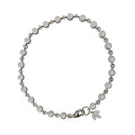 DIAMOND LINE BRACELET IN WHITE GOLD - BRACELETS