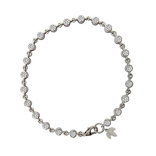 DIAMOND LINE BRACELET IN WHITE GOLD - BRACELETS