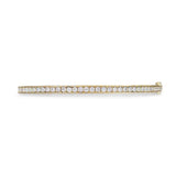 HINGED DIAMOND BANGLE IN YELLOW GOLD - BRACELETS