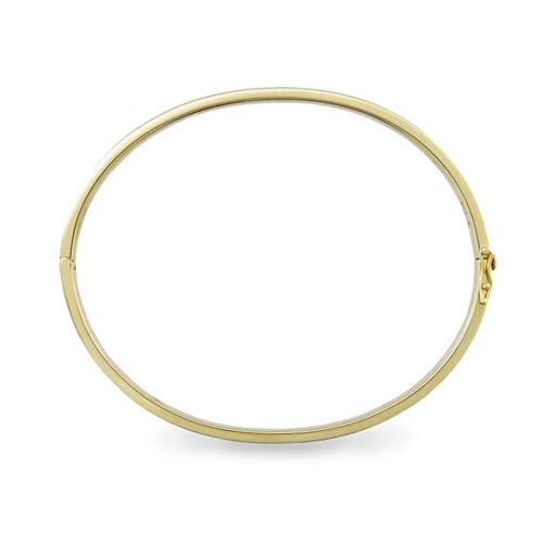 HINGED DIAMOND BANGLE IN YELLOW GOLD - BRACELETS