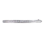 HINGED DIAMOND BANGLE IN WHITE GOLD - BRACELETS