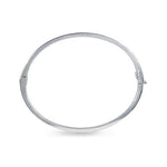 HINGED DIAMOND BANGLE IN WHITE GOLD - BRACELETS